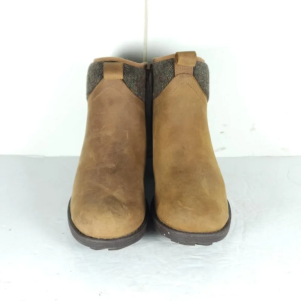 Merrell Women's Chateau II Mid US7 Brown Leather Wool Waterproof Ankle Boots
